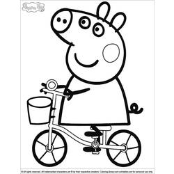 Dessin à colorier: Peppa Pig (Dessins Animés) #43912 - Coloriages à Imprimer Gratuits