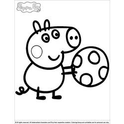 Dessin à colorier: Peppa Pig (Dessins Animés) #43915 - Coloriages à Imprimer Gratuits