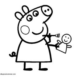 Dessin à colorier: Peppa Pig (Dessins Animés) #43929 - Coloriages à Imprimer Gratuits