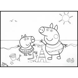 Dessin à colorier: Peppa Pig (Dessins Animés) #43932 - Coloriages à Imprimer Gratuits