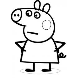Dessin à colorier: Peppa Pig (Dessins Animés) #43937 - Coloriages à Imprimer Gratuits