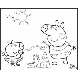 Dessin à colorier: Peppa Pig (Dessins Animés) #43941 - Coloriages à Imprimer Gratuits