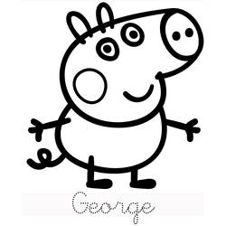 Dessin à colorier: Peppa Pig (Dessins Animés) #43942 - Coloriages à Imprimer Gratuits