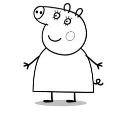 Dessin à colorier: Peppa Pig (Dessins Animés) #43953 - Coloriages à Imprimer Gratuits