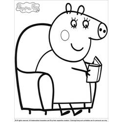 Dessin à colorier: Peppa Pig (Dessins Animés) #43969 - Coloriages à Imprimer Gratuits