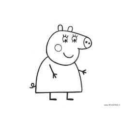 Dessin à colorier: Peppa Pig (Dessins Animés) #43982 - Coloriages à Imprimer Gratuits