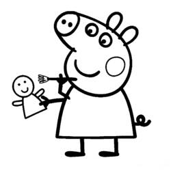 Dessin à colorier: Peppa Pig (Dessins Animés) #43995 - Coloriages à Imprimer Gratuits