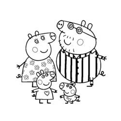 Dessin à colorier: Peppa Pig (Dessins Animés) #44029 - Coloriages à Imprimer Gratuits