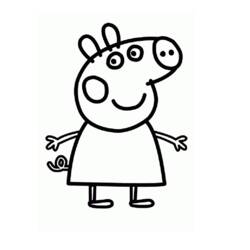 Dessin à colorier: Peppa Pig (Dessins Animés) #44042 - Coloriages à Imprimer Gratuits