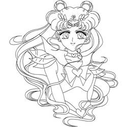 Dessin à colorier: Sailor Moon (Dessins Animés) #50237 - Coloriages à Imprimer Gratuits
