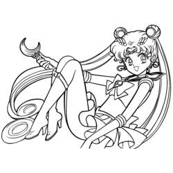 Dessin à colorier: Sailor Moon (Dessins Animés) #50241 - Coloriages à Imprimer Gratuits