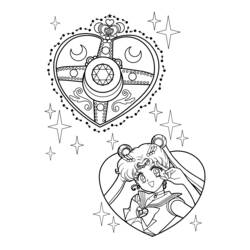 Dessin à colorier: Sailor Moon (Dessins Animés) #50253 - Coloriages à Imprimer Gratuits
