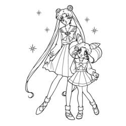 Dessin à colorier: Sailor Moon (Dessins Animés) #50261 - Coloriages à Imprimer Gratuits