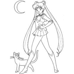 Dessins à colorier: Sailor Moon - Coloriages à Imprimer Gratuits