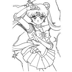 Dessin à colorier: Sailor Moon (Dessins Animés) #50270 - Coloriages à Imprimer Gratuits