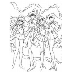 Dessin à colorier: Sailor Moon (Dessins Animés) #50272 - Coloriages à Imprimer Gratuits