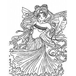 Dessin à colorier: Sailor Moon (Dessins Animés) #50284 - Coloriages à Imprimer Gratuits