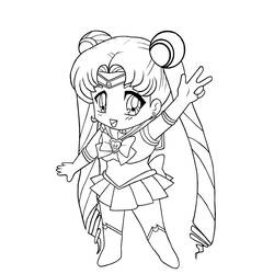 Dessin à colorier: Sailor Moon (Dessins Animés) #50309 - Coloriages à Imprimer Gratuits