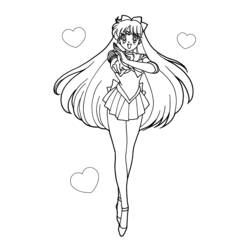 Dessin à colorier: Sailor Moon (Dessins Animés) #50315 - Coloriages à Imprimer Gratuits