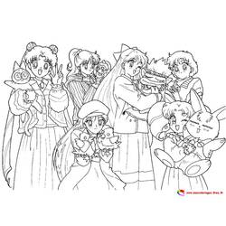 Dessin à colorier: Sailor Moon (Dessins Animés) #50321 - Coloriages à Imprimer Gratuits