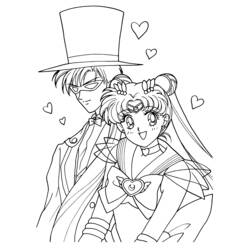 Dessin à colorier: Sailor Moon (Dessins Animés) #50323 - Coloriages à Imprimer Gratuits