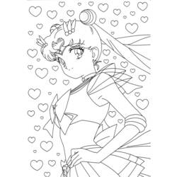 Dessin à colorier: Sailor Moon (Dessins Animés) #50339 - Coloriages à Imprimer Gratuits