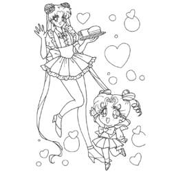 Dessin à colorier: Sailor Moon (Dessins Animés) #50377 - Coloriages à Imprimer Gratuits