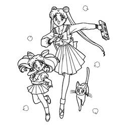 Dessin à colorier: Sailor Moon (Dessins Animés) #50381 - Coloriages à Imprimer Gratuits