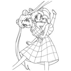 Dessin à colorier: Sailor Moon (Dessins Animés) #50384 - Coloriages à Imprimer Gratuits