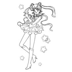 Dessin à colorier: Sailor Moon (Dessins Animés) #50401 - Coloriages à Imprimer Gratuits