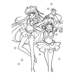 Dessin à colorier: Sailor Moon (Dessins Animés) #50417 - Coloriages à Imprimer Gratuits