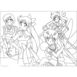 Dessin à colorier: Sailor Moon (Dessins Animés) #50437 - Coloriages à Imprimer Gratuits