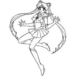 Dessin à colorier: Sailor Moon (Dessins Animés) #50446 - Coloriages à Imprimer Gratuits