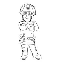 Dessin à colorier: Sam le Pompier (Dessins Animés) #39770 - Coloriages à Imprimer Gratuits