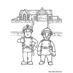 Dessin à colorier: Sam le Pompier (Dessins Animés) #39787 - Coloriages à Imprimer Gratuits