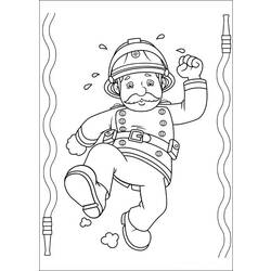 Dessin à colorier: Sam le Pompier (Dessins Animés) #39798 - Coloriages à Imprimer Gratuits