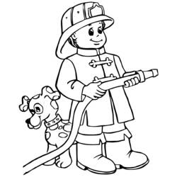 Dessin à colorier: Sam le Pompier (Dessins Animés) #39817 - Coloriages à Imprimer Gratuits