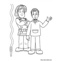 Dessin à colorier: Sam le Pompier (Dessins Animés) #39819 - Coloriages à Imprimer Gratuits