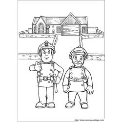 Dessin à colorier: Sam le Pompier (Dessins Animés) #39841 - Coloriages à Imprimer Gratuits