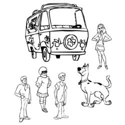 Dessin à colorier: Scooby doo (Dessins Animés) #31460 - Coloriages à Imprimer Gratuits