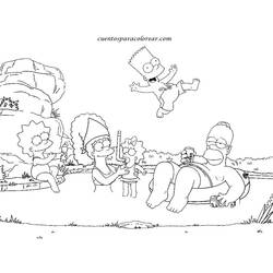 Dessin à colorier: Simpson (Dessins Animés) #23775 - Coloriages à Imprimer Gratuits