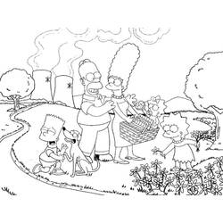 Dessin à colorier: Simpson (Dessins Animés) #23784 - Coloriages à Imprimer Gratuits