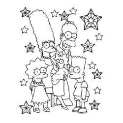 Dessin à colorier: Simpson (Dessins Animés) #23788 - Coloriages à Imprimer Gratuits