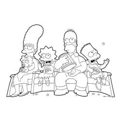 Dessin à colorier: Simpson (Dessins Animés) #23802 - Coloriages à Imprimer Gratuits