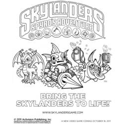 Dessin à colorier: Skylanders (Dessins Animés) #43394 - Coloriages à Imprimer Gratuits