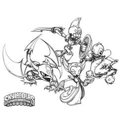 Dessin à colorier: Skylanders (Dessins Animés) #43407 - Coloriages à Imprimer Gratuits