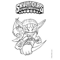 Dessin à colorier: Skylanders (Dessins Animés) #43634 - Coloriages à Imprimer Gratuits