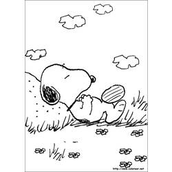 Dessin à colorier: Snoopy (Dessins Animés) #27075 - Coloriages à Imprimer Gratuits
