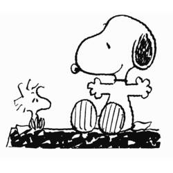 Dessin à colorier: Snoopy (Dessins Animés) #27104 - Coloriages à Imprimer Gratuits