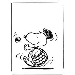 Dessin à colorier: Snoopy (Dessins Animés) #27125 - Coloriages à Imprimer Gratuits